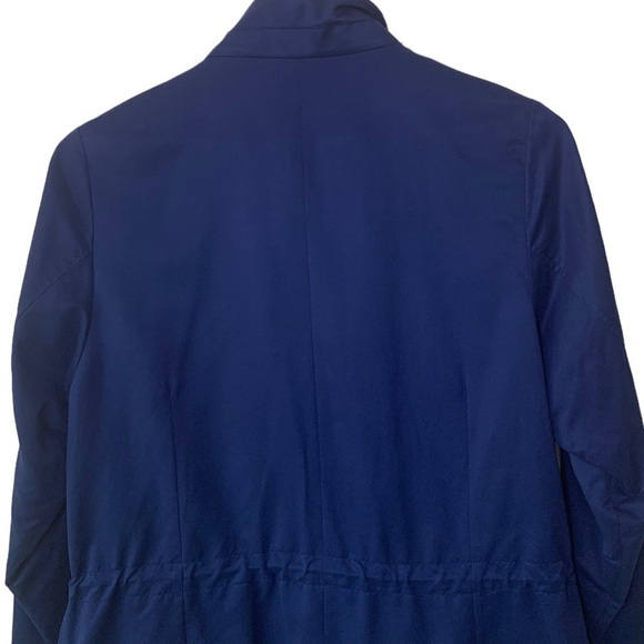 Peter Millar Navy Blue Zip Up Button Drawstring Travel Utility Jacket Size M - Picture 6 of 14